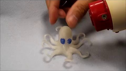 Testing shape memory effect in 3D printed PU octopus and cup