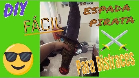 Create Your Pirate Sword EASY & With FEW MATERIALS-Tutorial DIY 🎨🖌️⚔️🏴‍☠️🚫💰😍🤩