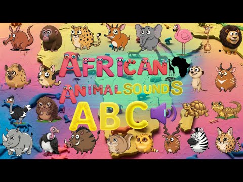 Wild African Animal Sounds ABC Song Zoo Animals Alphabet A To Z Safari Song 