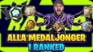 FÅR ALLA MEDALJONGER I RANKED I FORTNITE