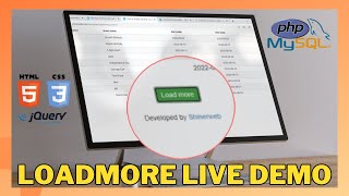 How to add Load More button in your webpage by using HTML & PHP | Create Load more button live demo
