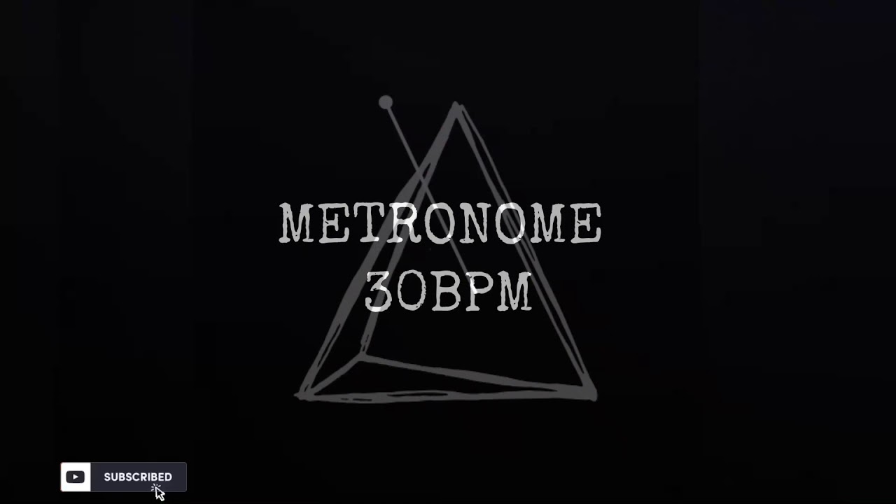 METRONOME 30 BPM FINGER SNAPPING 30min. [METRONOME CHALLENGE] ⏳. YouTube