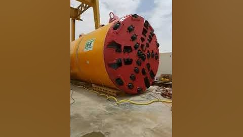 First time Start and check micro tunneling machine diameter 3500 mm in a workshop from Herrenknecht.
