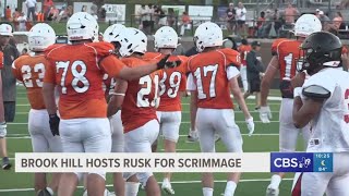 Brook Hill School hosts Rusk for scrimmage