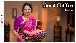 Semi Chiffon Sarees by Prashanti | 06 April 2022 screenshot 5