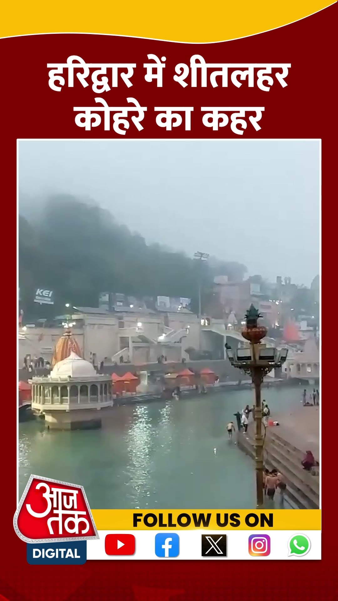 Haridwar Weather: हरिद्वार में शीतलहर और कोहरे का कहर | #shorts #shortvideo