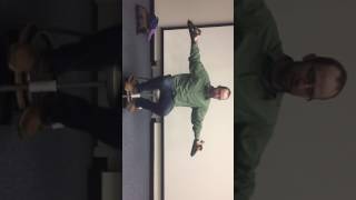 Spinning chair with weights
