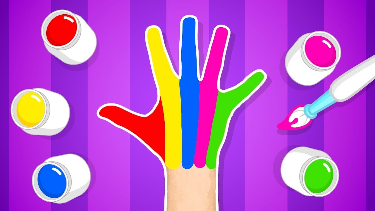 Familia Dedos de Colores #1 | Pintando la mano con Plim Plim ...
