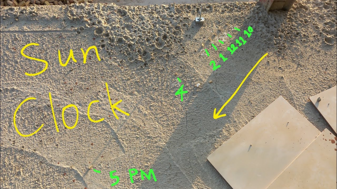 Building a Sundial from scrap at work