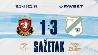 Gorica - Rijeka 1:3, sažetak 9. kolo (2025./2026.)