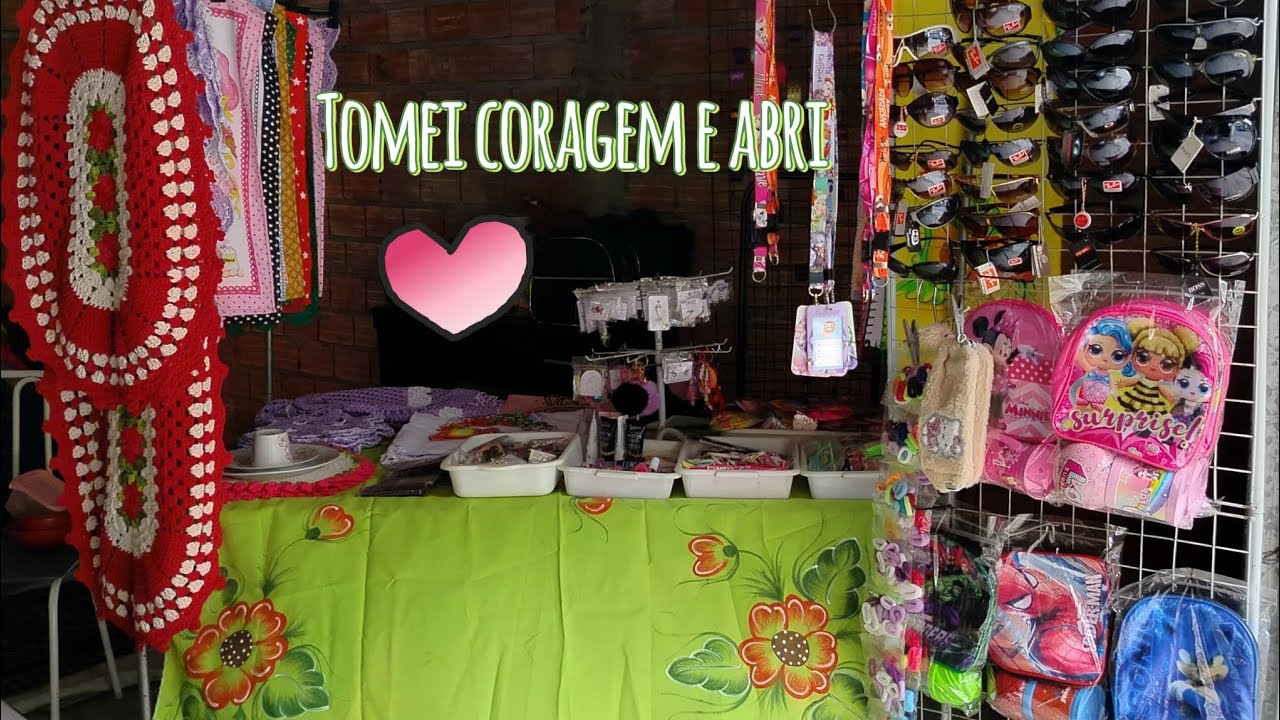 🚨Minha 1° venda de garagem 💰🛍️ expondo meu crochê 🧶 variedades e muito mais💄😍