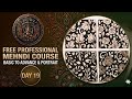 Welcome to Day 19 of the Free Professional Mehndi Course!✨Cut work, Dark step, Mughlai mehndi design