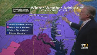 Wintry Mix In The Forecast For Saturday. Bob Turk Has The Latest