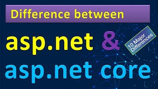 10 difference between asp.net and asp.net core | Understand Microsoft asp.net core |  4k #highblix