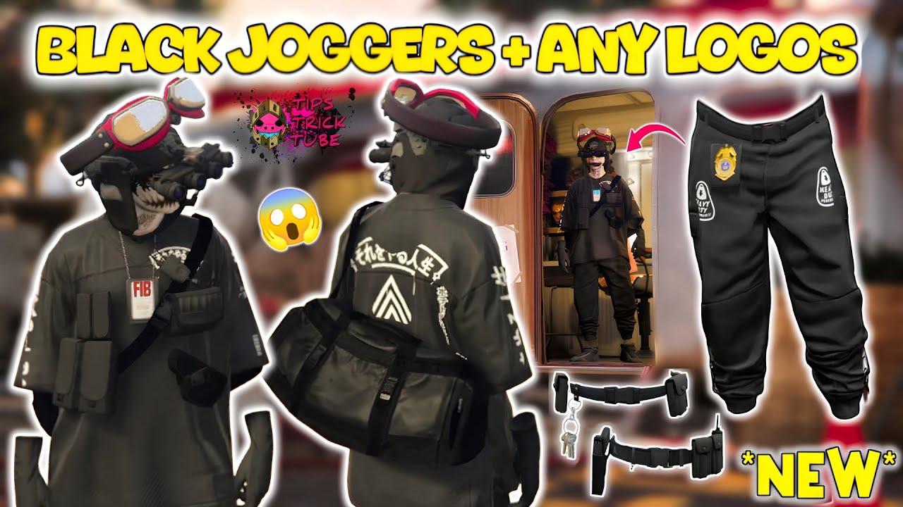 NEW! Black Joggers Modded Outfits With Transfer Glitch In GTA 5 Online 1.72! GTA Clothing Glitches