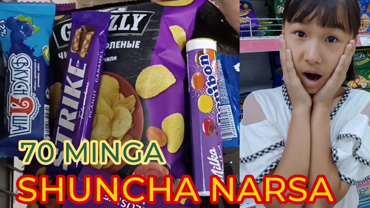 ТЕКИНГА  SHUNCHA NARSA FAQAT SIYOH RANGLI | ЧЕЛЛЕНДЖ😱😱😱😱