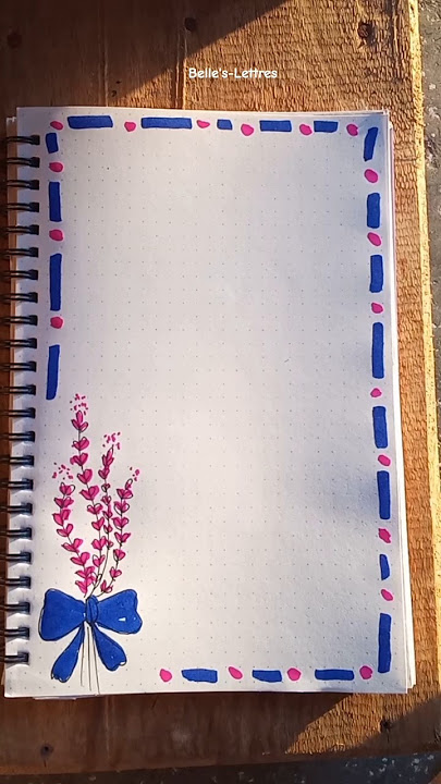 ✨Beautiful Front Page Designs for Bullet Journals & Notebooks 🌿 #frontpage #youtubeshorts #shorts