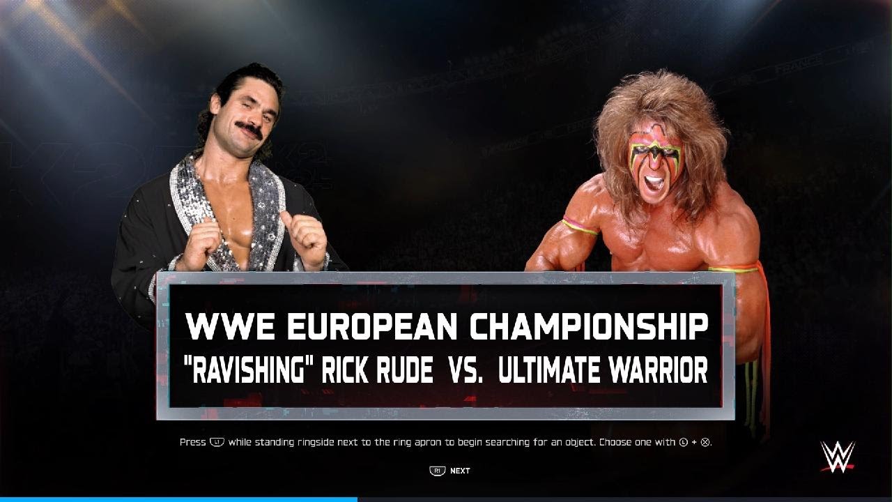 Ravishing Rick Rude Vs The Ultimate Warrior - YouTube