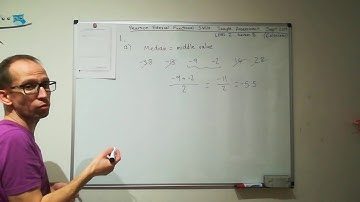 Reform maths functional skills Sample Assessment L2 (Calc) - Q1 (MEDIAN)