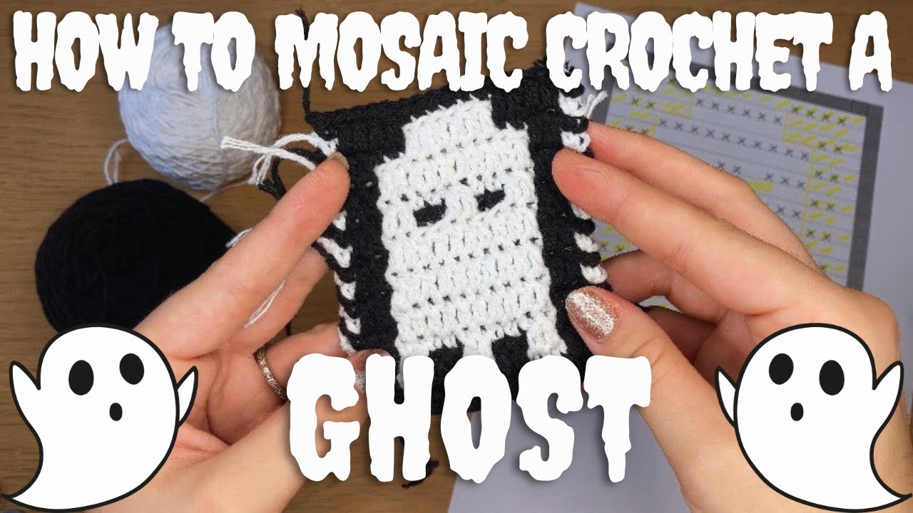 How To Mosaic Crochet A Ghost [FREE PATTERN]