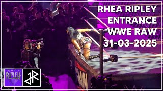 Rhea Ripley Entrance - WWE RAW at the O2 Arena