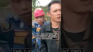 Boy rescued from rubble after Indonesia earthquake