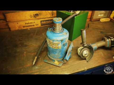Modifying a hydraulic jack to work with a manual power pack