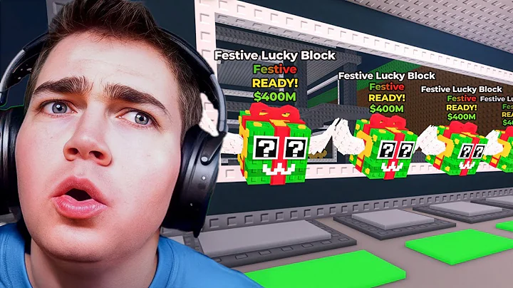 Opening 100 FESTIVE LUCKY BLOCKS in Steal a Brainrot