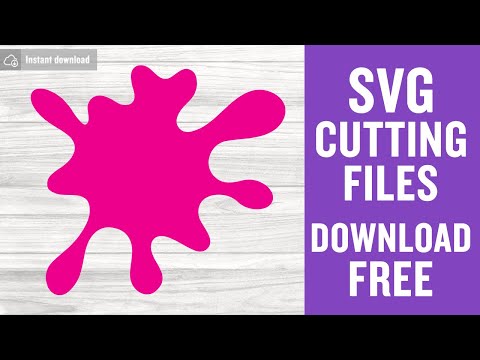 Ink Splatter Svg Free Cutting Files for Cricut Instant Download