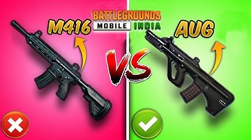 M416 Vs AUG Which is Better? (New Update 3.5) Weapon Comparison BGMI/PUBG MOBILE