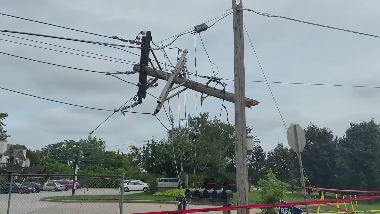 Strong storm leaves downed trees, power lines in its wake in St ...