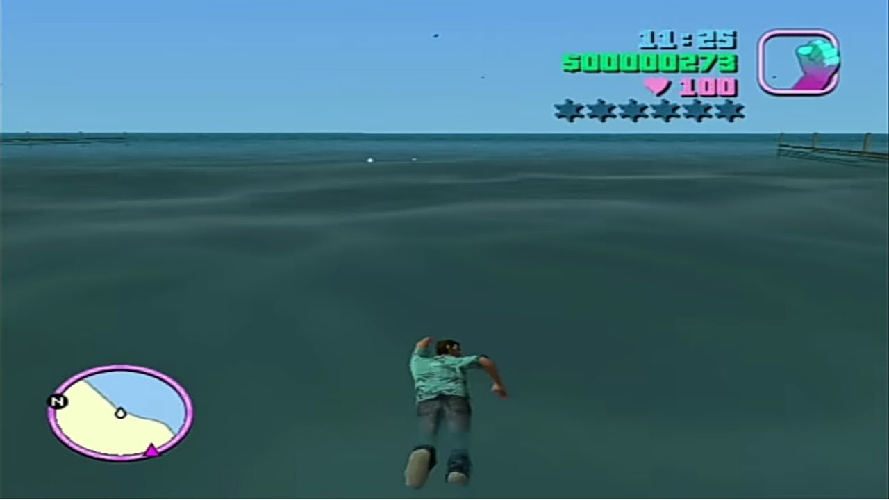 How to swim in GTA Vice city Swimming mod GTA Vice ciy YouTube