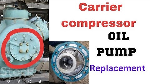 How To Replace Carrier Compressor Oil Pump. Carlyle Compressor ka Oil Pump Kaisay Change Karan.
