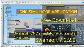 Swansoft CNC simulator free download and installation video in Tamil screenshot 5