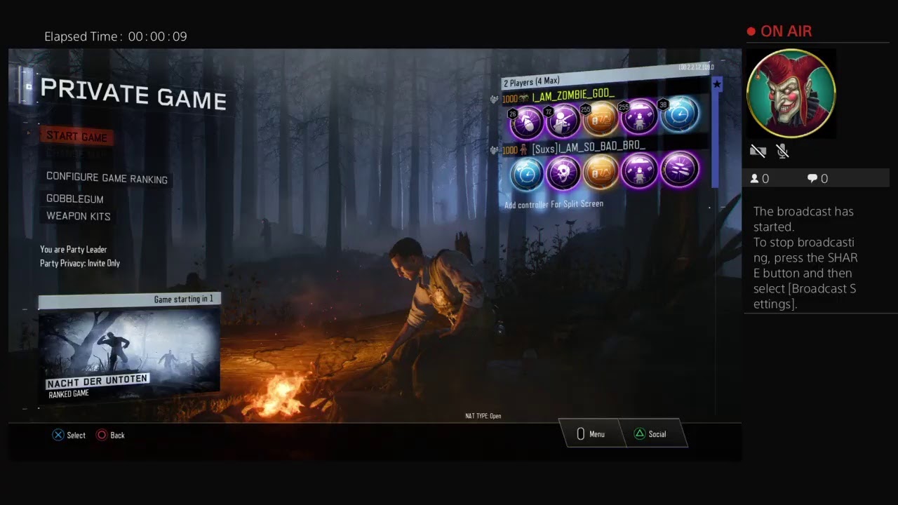 Natch der toten speed run round 50