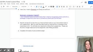 3/24/20 Mrs. Fowler's Lesson Plans - Google Docs