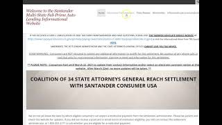 SANTANDER MULTI STATE SETTLEMENT UPDATE || 1099 DEBT CANCELLATION PROBLEMS
