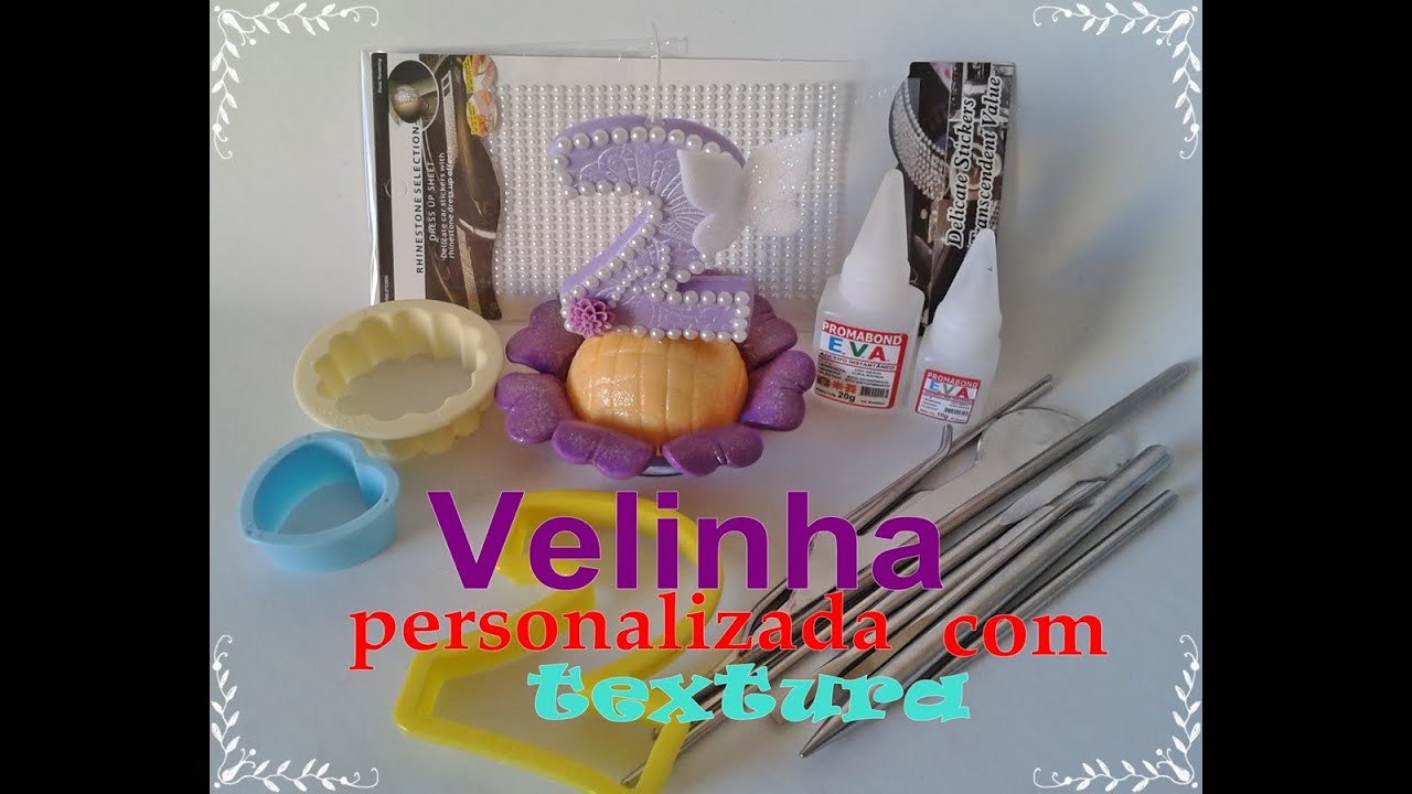 Velinha de biscuit  personalizada da Sininho