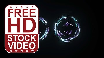 Free Stock Videos – particles sparks moving in 2 circles on black background 2D animation
