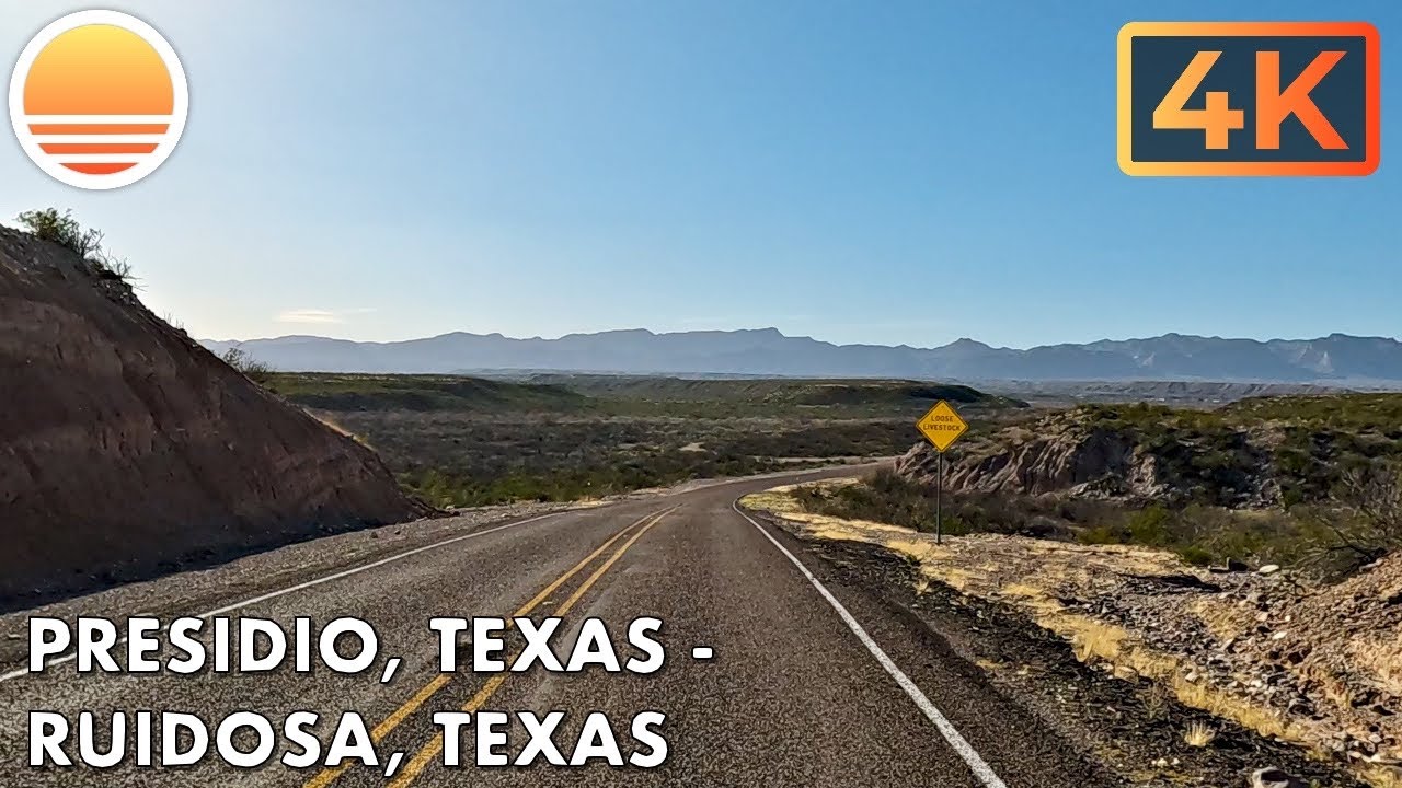Presidio, Texas to Ruidosa, Texas! Drive with me on a remote Texas