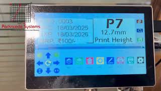 P7 Online TIJ Printer – Dual Print Heights (12.7mm & 25.4mm)