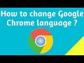 How to change Google chrome browser language ?