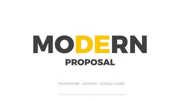 Modern Proposal Powerpoint Template