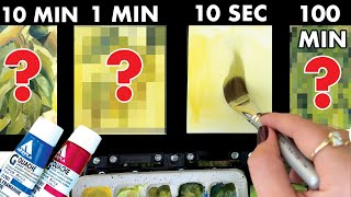 100 Minute, 10 Minute, 1 Minute, 10 Seconds ART CHALLENGE!