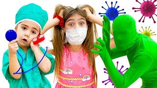 Nastya Artem And Mia Juega Diferentes Profesiones Mejores Historias Para Quelos Niños Aprendan Profe