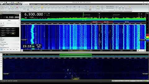 Very weak shortwave pirates on 6930khz USB, 12.19.2025 2318 UTC
