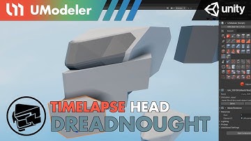 3D Modeling in Unity - Timelapse of modeling a Head in the Dreadnought with UModeler