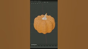 #shorts Modeling the pumpkin in 3d on a blender #modeling #blender #3d