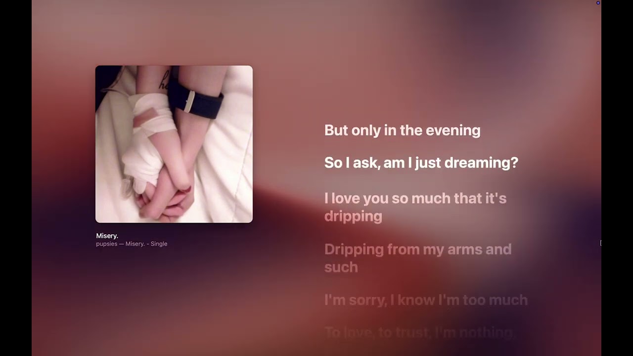 pupsies - Misery. (Lyrics)
