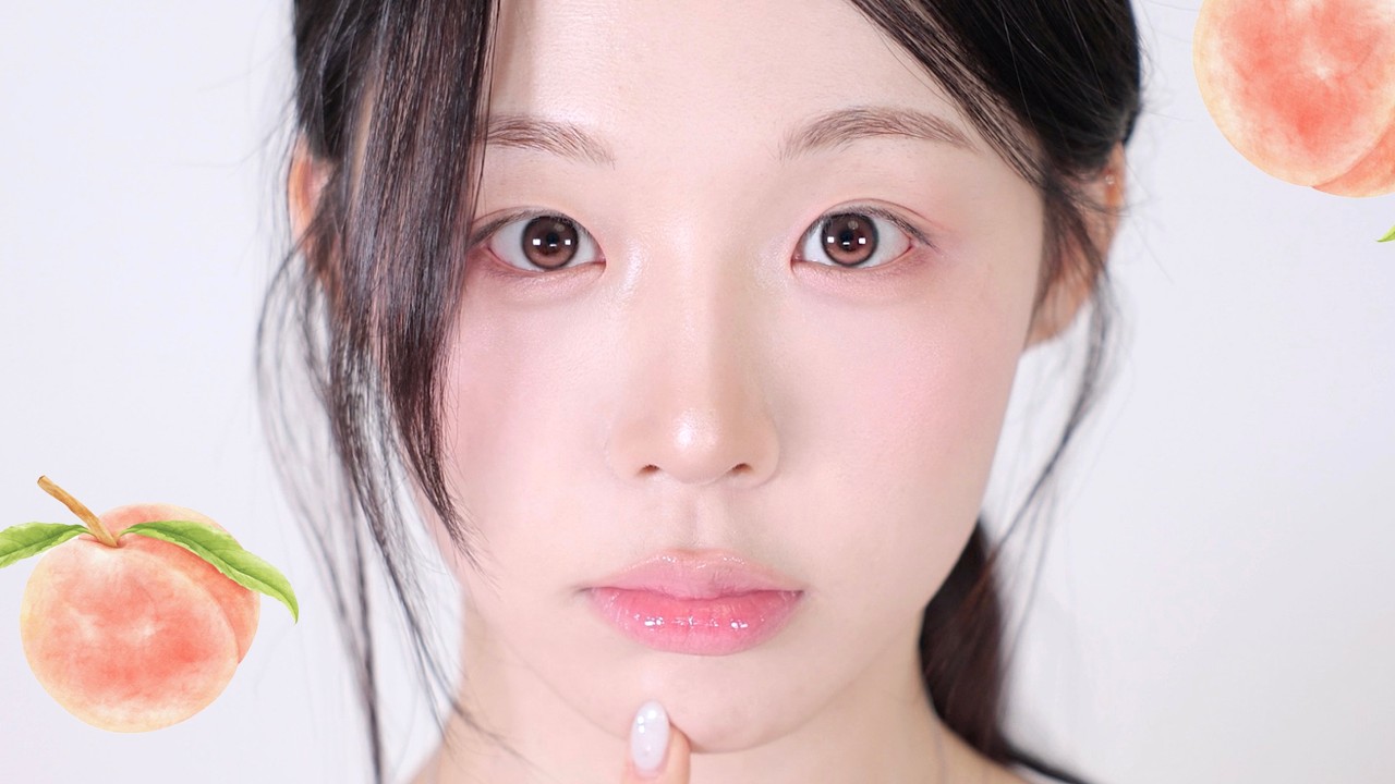최소템으로 완성🍑 쌩얼미 낭낭 복숭아 메이크업 ··୨୧ (아이라인X 마스카라X | 학생·출근용)